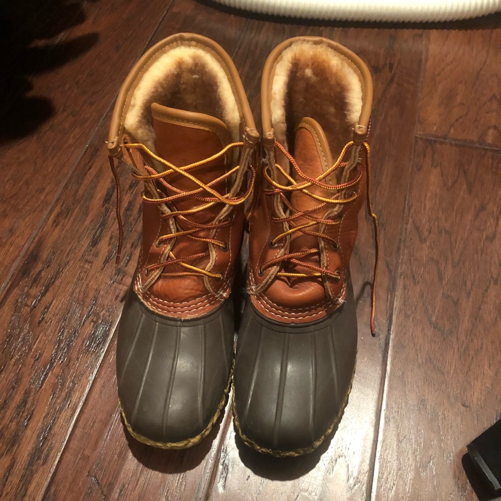 Fur lined LL Bean boots